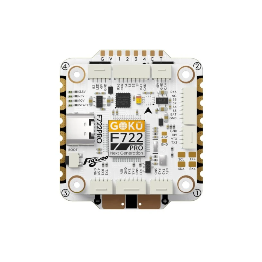 FlyWoo GOKU F722 Pro V2 55A 32Bit 128K 30x30 - Image 4